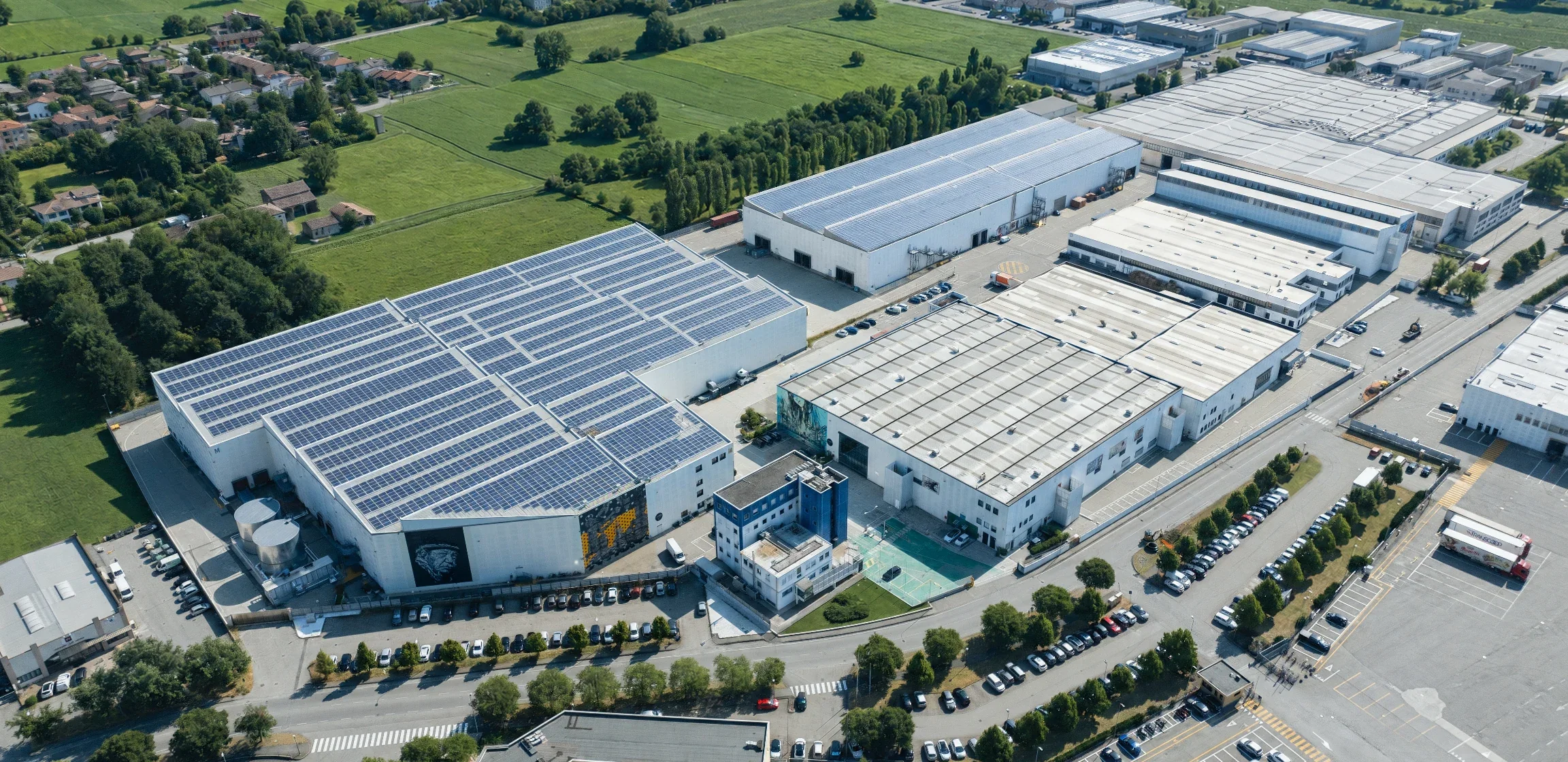 Compound Campegine, photovoltaic roofs