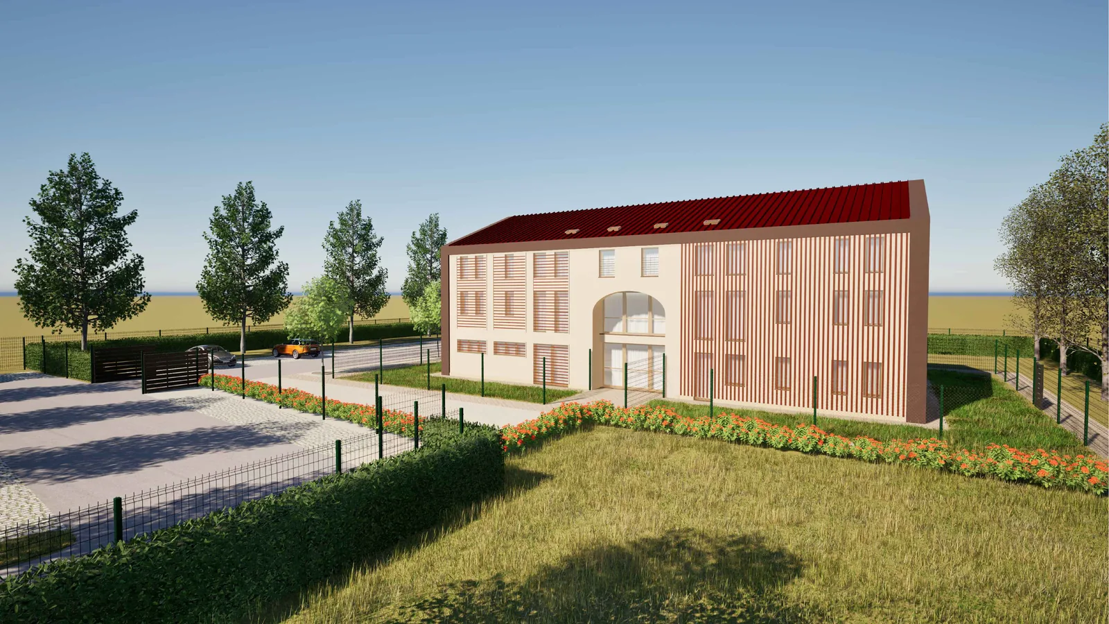 Social housing project in Castelnovo di Sotto, rendering